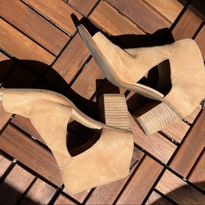 LUCKY BRAND Peep Sandals - Leather Upper